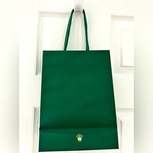 Rolex paper shopping bag with cloth handles 26 cm x 30 cm